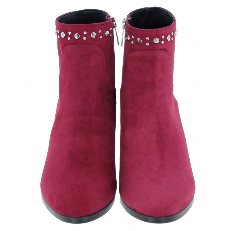 Burgundy suede shop ankle boots uk